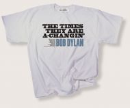 £7 Bob Dylan A-Changin T-shirt  (ash grey)