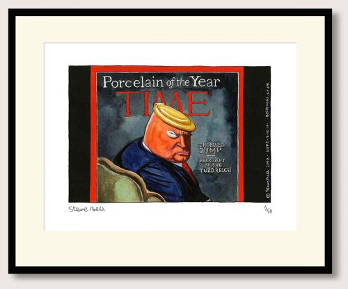 Steve Bell Trump Time print