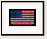  Martin Luther King Flag Print