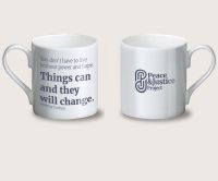 Peace & Justice symbol mug 