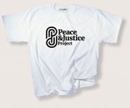 Peace & Justice symbol T-shirt white