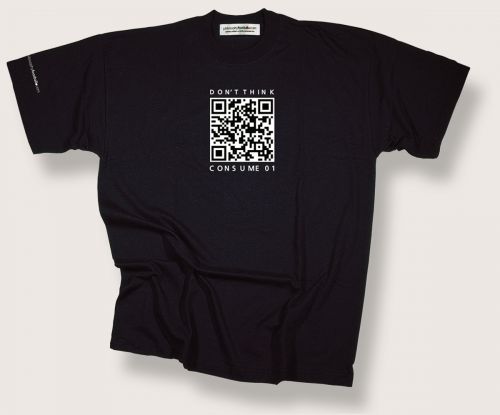 QR Code Don't Think Consume T-shirt