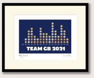 Great British Medallists Tokyo 2021 framed print