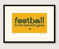 Pelé memorial print framed 