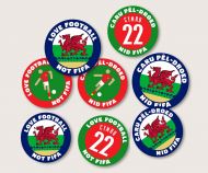 £1 Wales World Cup 2022 badge pack