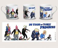 Steve Bell 14 Years of Tory Progress mug