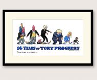 Steve Bell 14 Years of Tory Progress framed print