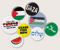 Palestine and Israel peace badge pack