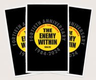 Enemy Within 1984-2024 tea towel 