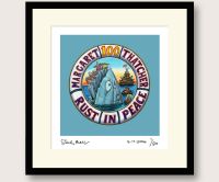 Steve Bell Thatcher Centenary framed print
