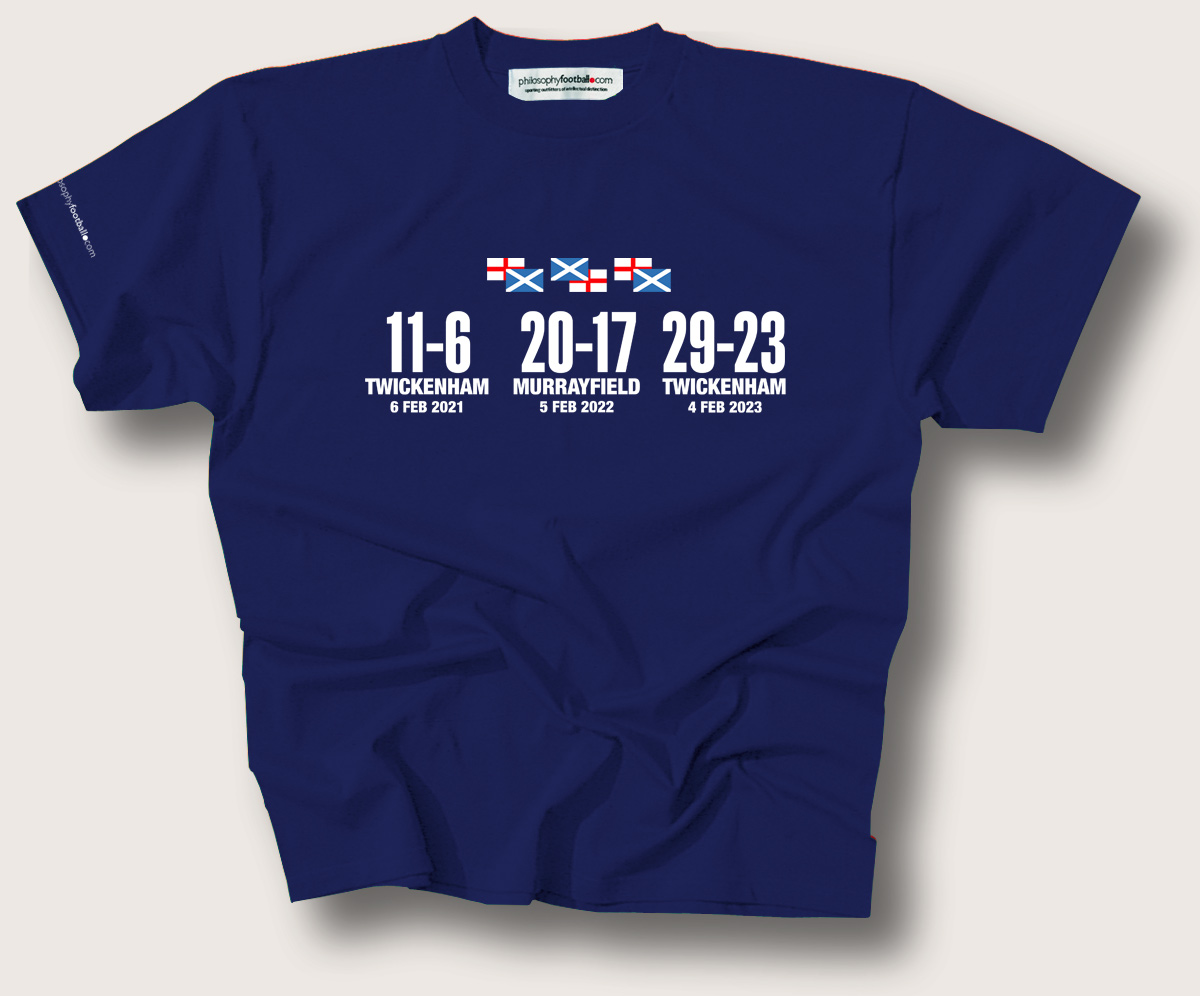 Scotland Calcutta Cup Hat Trick - Philosophy Football Scotland Calcutta Cup Hat Trick - Philosophy Football